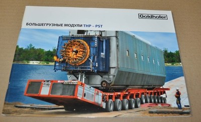 Goldhofer Transportation THP PST Heavy Trailer Truck Brochure Prospekt RU