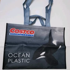 Costco UK Europe Ocean Orca Tote Bag Killer Whale Blue New Shopper