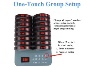 Restaurant Pager System 16 Coaster Buzzers Wireless Pagers and Beepers Gues...