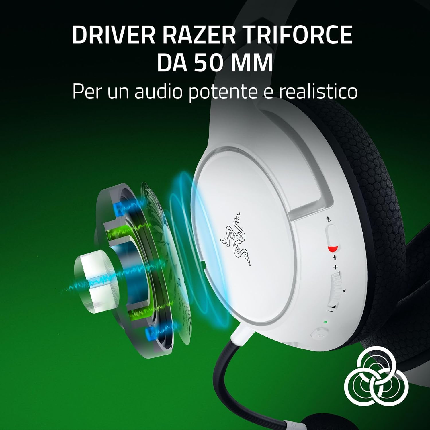 Gaming Headset Xbox Razer Kaira HyperSpeed Wireless - Multi-Platform - 3