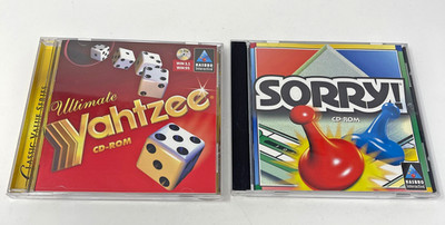 Sorry PC Windows CD-ROM Ultimate Yahtzee Game Used Tested WIN 95
