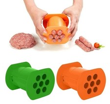 2X Filler Cevapcici Maker Hand Operated Hot Dog Machine Sausages Meat Maker