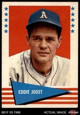 1961 Fleer #116 Eddie Joost Athletics 5.5 - EX+