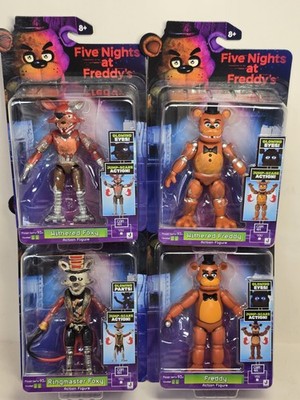 Five Nights at Freddy s Figure Lot of 4 Withered Freddy & Foxy & Ringmaster Foxy