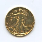 1943 Walking Liberty Half Dollar - Vintage Gold Plated Half Dollar