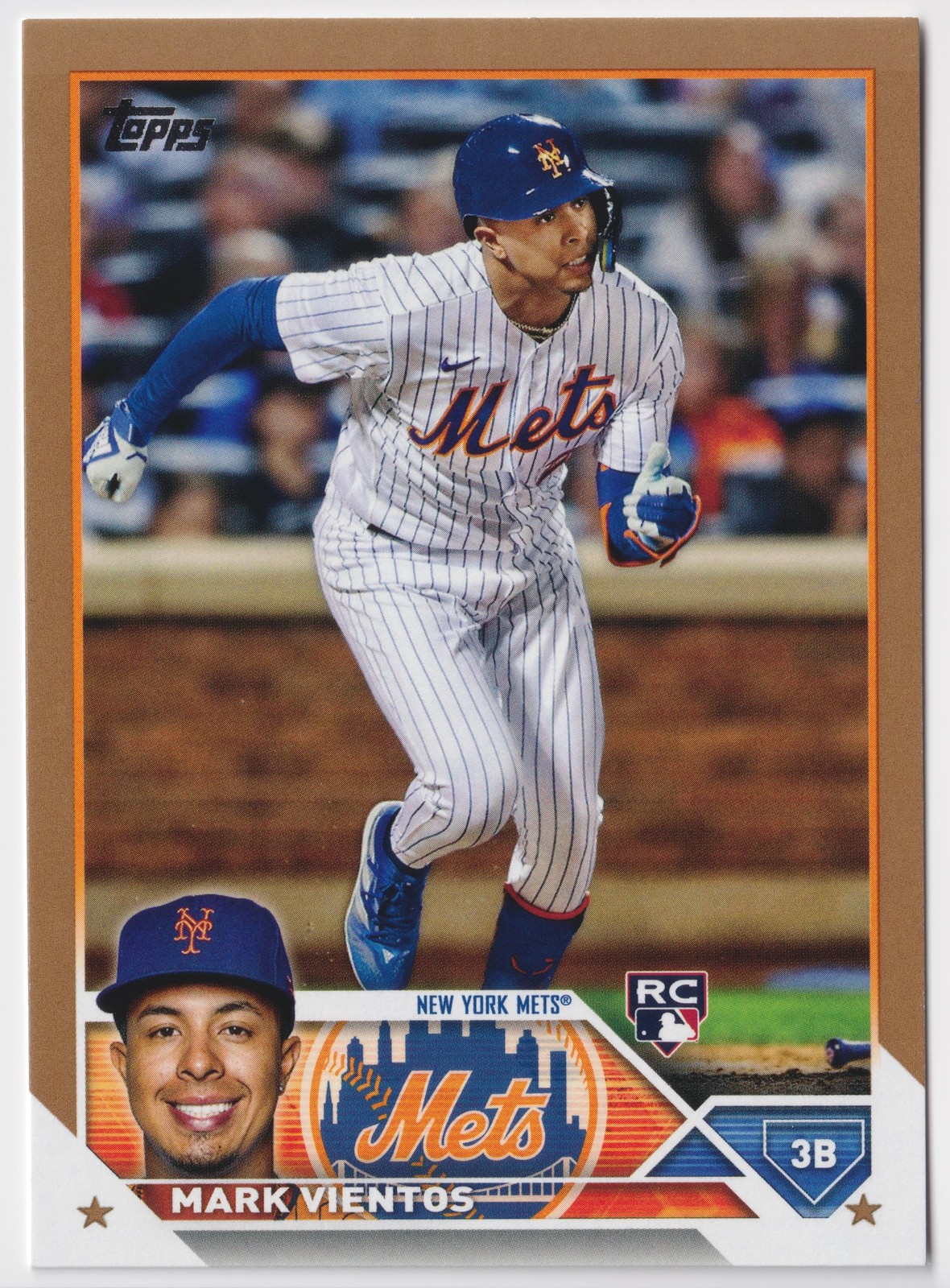 2023 Topps #550 Mark Vientos Gold #/2023 Rookie New York Mets Rookie RC