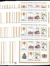 // 40X ROMANIA - MNH - RELIGION - ARCHITECTURE - POPE - 1999