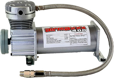 High-Performance 12V Pewter Air Suspension Compressor - 100 PSI, 1.75 CFM