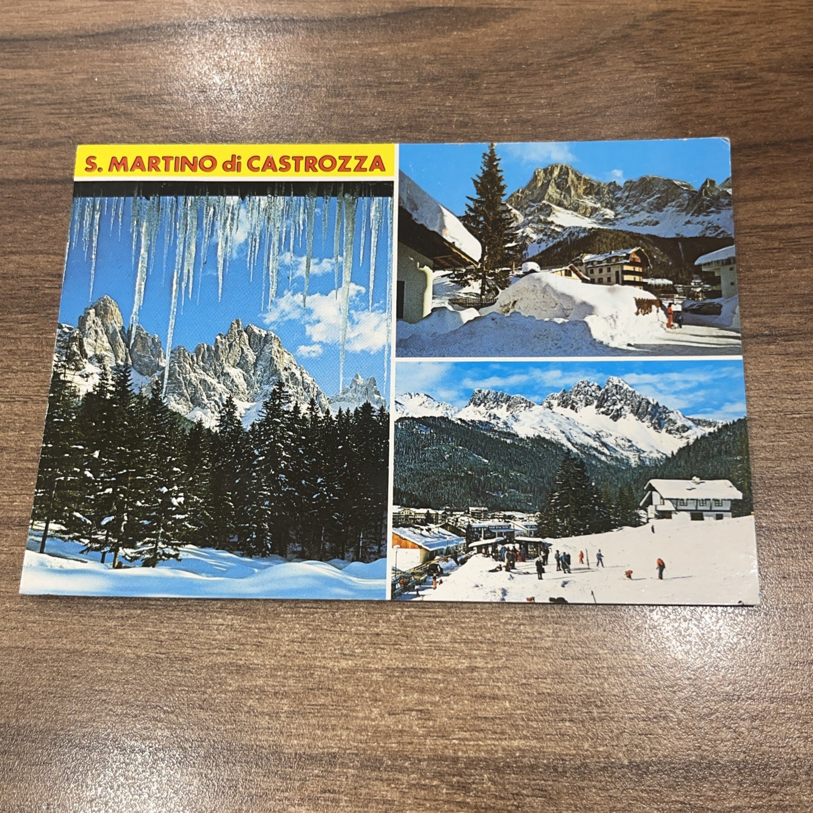 CARTOLINA COLORI VINTAGE DOLOMITI - TRENTINO - S. MARTINO DI CASTROZZA M. 1467