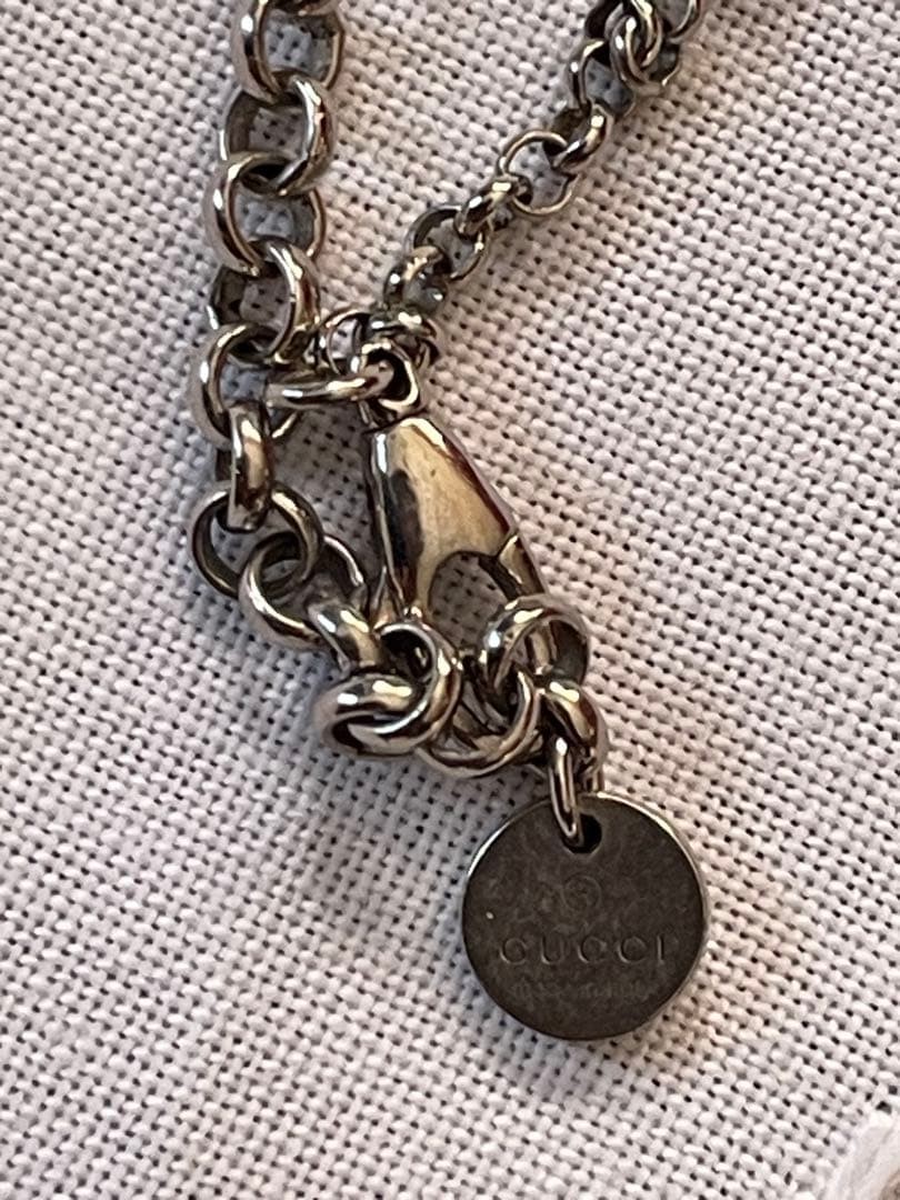 Auth GUCCI Necklace Interlocking G Arabesque Unis… - image 6