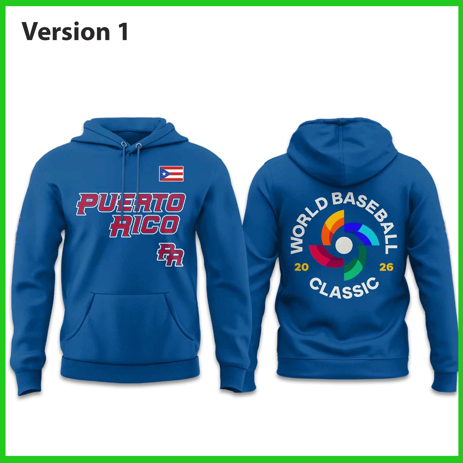 Puerto Rico World Baseball Classic 2026 Hoodie