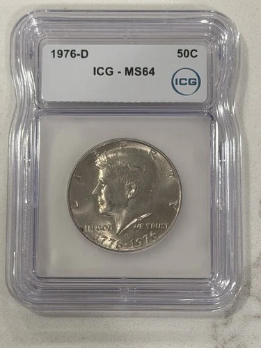 Photo of a 1976-D Kennedy Half Dollar from an eBay listing that sold on Jul 19, 2026