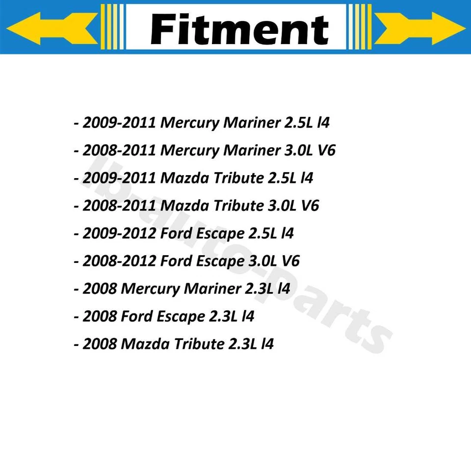 Kit de manguera hidráulica de freno trasero 2x para Mercury Mariner 2008 2,3 L Foto 2 de 4