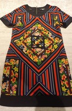 M&S  Dress Size  10  A line flattering floral tunic shift  holiday  tp99#