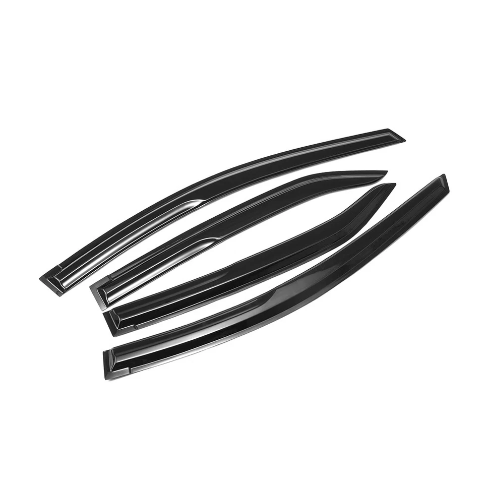 Visera de ventana apta para Toyota Corolla 2014 15-2019 JDM Mugen Mugen 4 piezas 3D ondulada Foto 2 de 4