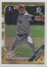 2019 Bowman Chrome Prospects Mega Box Gold Mojo Refractor 25/50 Logan Webb 0b0