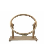 Telaio Punto Croce Circolare Legno Piedi Ricamo Plancia Vite Cm 25 032933110