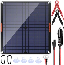 OYMSAE 20W 12V Solar Panel Car Battery Charger Portable Waterproof Power Trickle