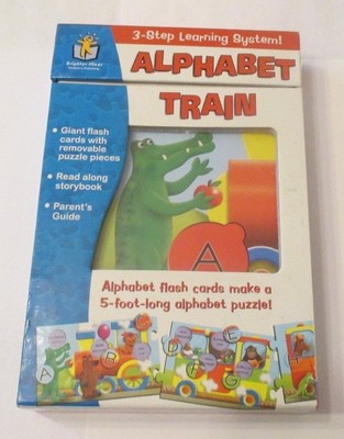 learning the alphabet with alphabet train cards preschool