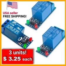 3units! 1-Channel DC 5V Relay Switch Board Module, for Arduino Rberry Pi PIC ARM