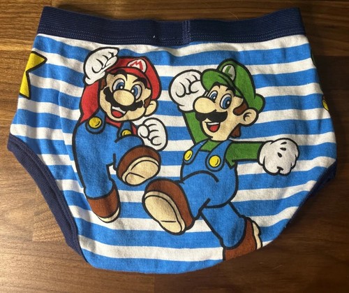 Nintendo Super Mario Underwear Underpants DK & Company Briefs Boys Sz 8 1 Pair - Picture 1 of 6