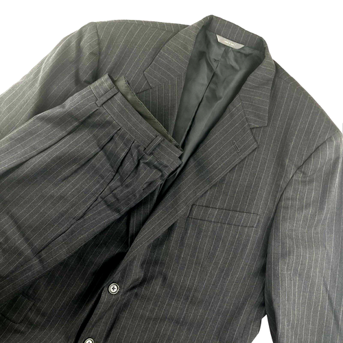 Brooks Brothers Men's Charcoal Pinstripe Suit • USA • 46L | 40x29