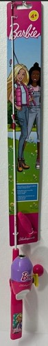 NEW Shakespeare BARBIEKIT Youth Barbie Spincast 2' 6" Fishing Pole & Reel Combo - Picture 2 of 4
