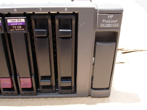 HP ProLiant DL380 G5 2.0GHz Quad Core X5130 4GB RAM 6x72GB 10K HD 2.5" - Picture 2 of 12