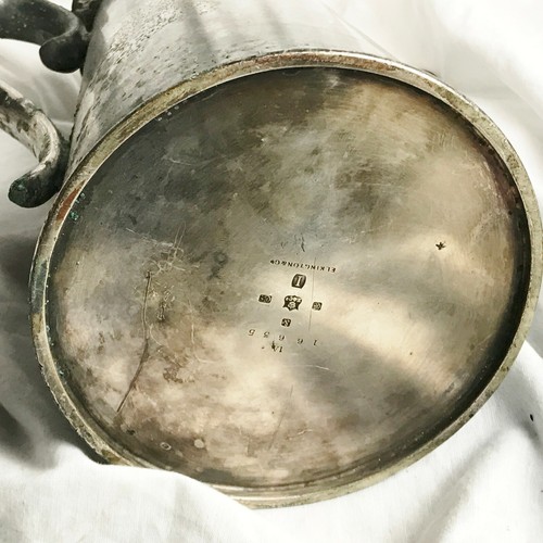 ANTIQUE SILVER PLATED SS ETTRICK U BOAT SUNK U155 LARGE TEAPOT TEA COFFEE POT - Picture 6 of 9