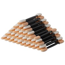50 Eye Shadow Applicators Disposable Foam Makeup Brush Sponge Stick Palette