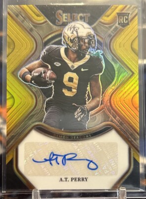 2023 Select Draft Rookie Autograph A.T. PERRY Gold Rookie Auto 8/10