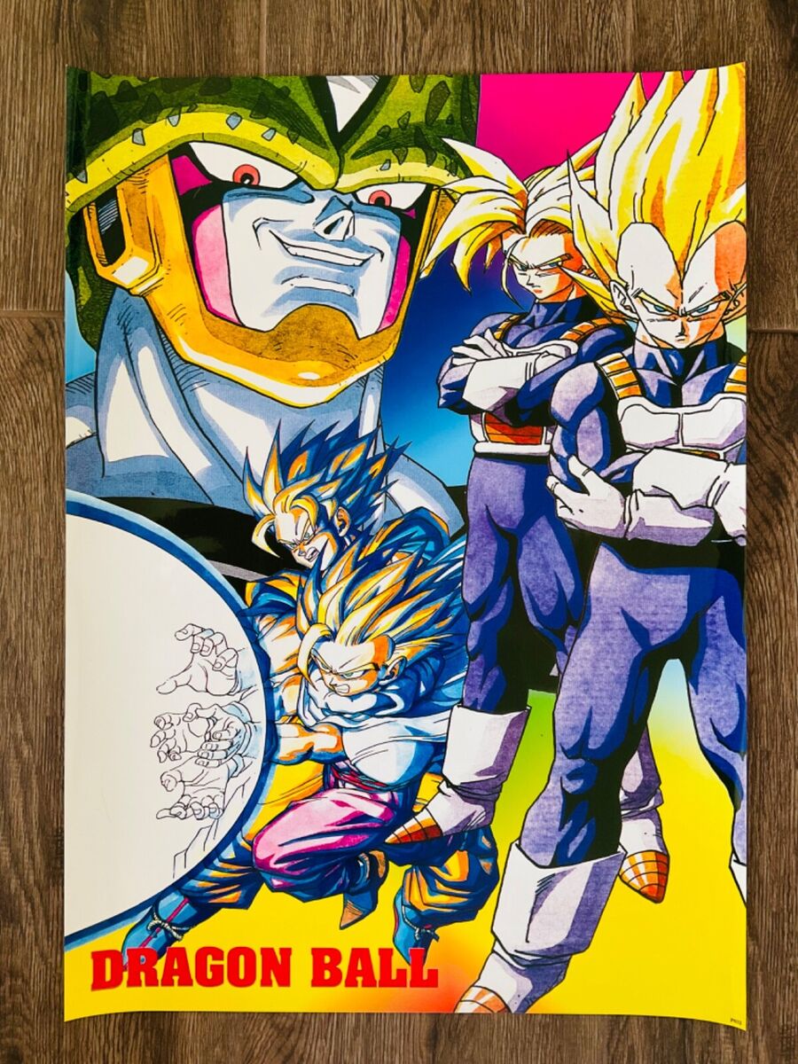 Poster Adesivo Anime Dragon Ball Z Goku Gohan Goten - Cogumelo