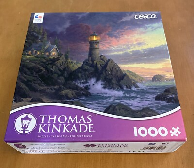 Thomas Kinkade 1000 Piece Puzzle - Rock Of Salvation - CEACO Puzzles ...