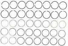 Piston Ring Set Mahle Original 50076cp
