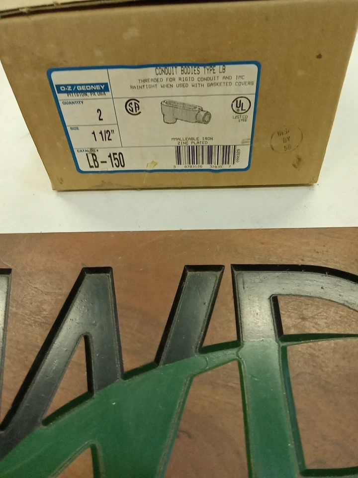 Cuerpo de conducto de señal general O-Z Gedney LB150 tipo LB 1-1/2" Foto 2 de 4
