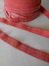 5 yards 5/8"15MM Rose red Multirole foldover elastic Spandex Satin Band craft 