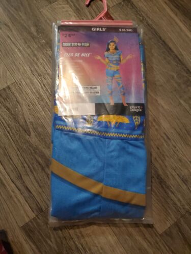CLEO DE NILE Monster High Dress Up Halloween Child Costume Small 6/6x Nwt - Picture 1 of 3