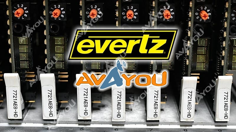 Evertz 7721AE8-HD HD/SD-SDI 8 AES (16 Channel) Audio Embedder MUX
