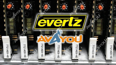Evertz 7721AE8-HD HD/SD-SDI 8 AES (16 Channel) Audio Embedder MUX +3RU