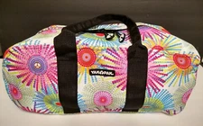 YAK PAK Duffle Bag Overnite Gym Tote Bag Multicolor Zipper Shoulder Strap 