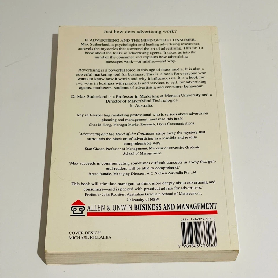 Advertising & The Mind of The Consumer (Paperback) by Max Sutherland Advertising - Image 2 of 4