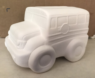 school bus piggy bank