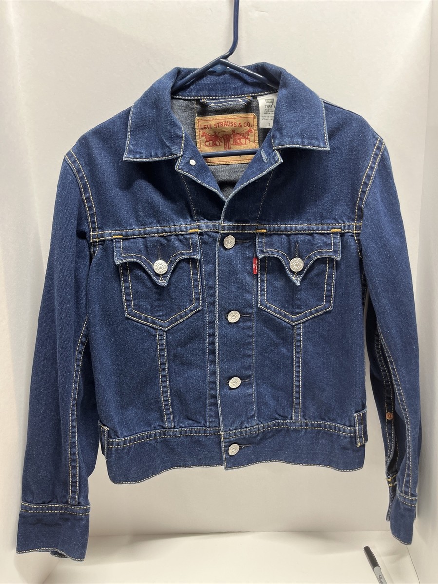 LEVI'S DENIM JACKET ICONIC JACKET TYPE 1 Men's Size Small TRUCKER
