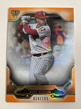 Rhys Hoskins - 2020 Topps Triple Threads Amber Parallel Base Set Card #014/199