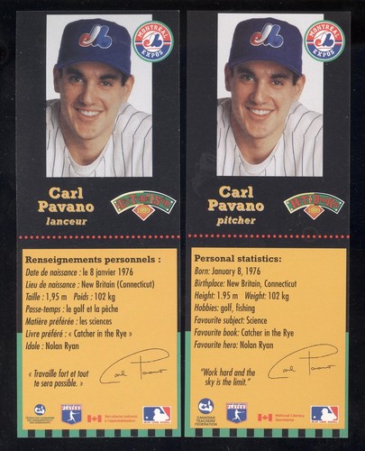 TORONTO BLUE JAYS & MONTREAL EXPOS 1995-2002 BOOKMARK HIT THE BOOKS SEE LIST - Picture 30 of 57