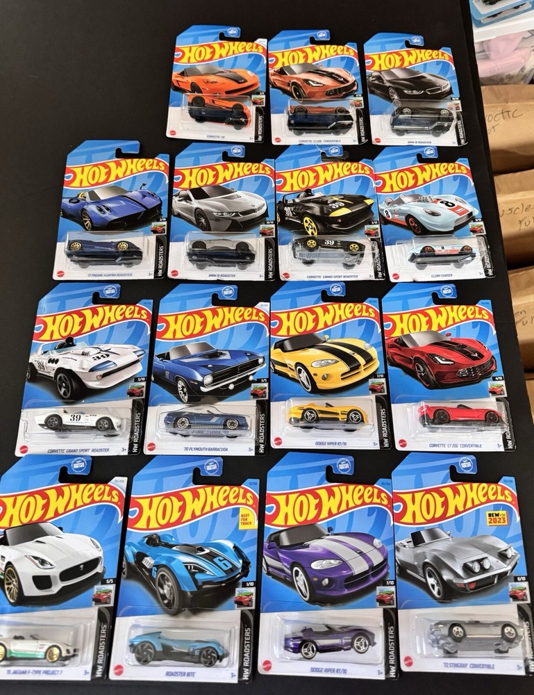 Lot Of 15 Hot Wheels Roadsters Cars New