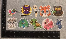 Lot of 10 Assorted Animal Stickers