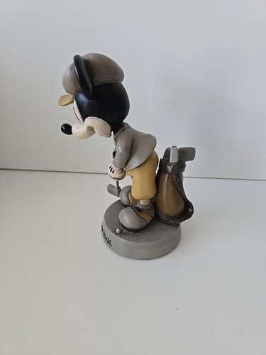 Walt Disney World Parks Mickey Mouse Golf Golfer Bobblehead 8" Vintage - Picture 5 of 8