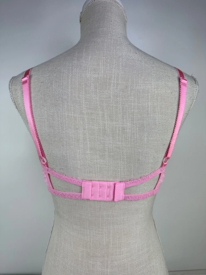 Victoria's Secret Dream Angels Demi Bra Pink Logo Padded Women's 34C Sexy - Image 3 of 4