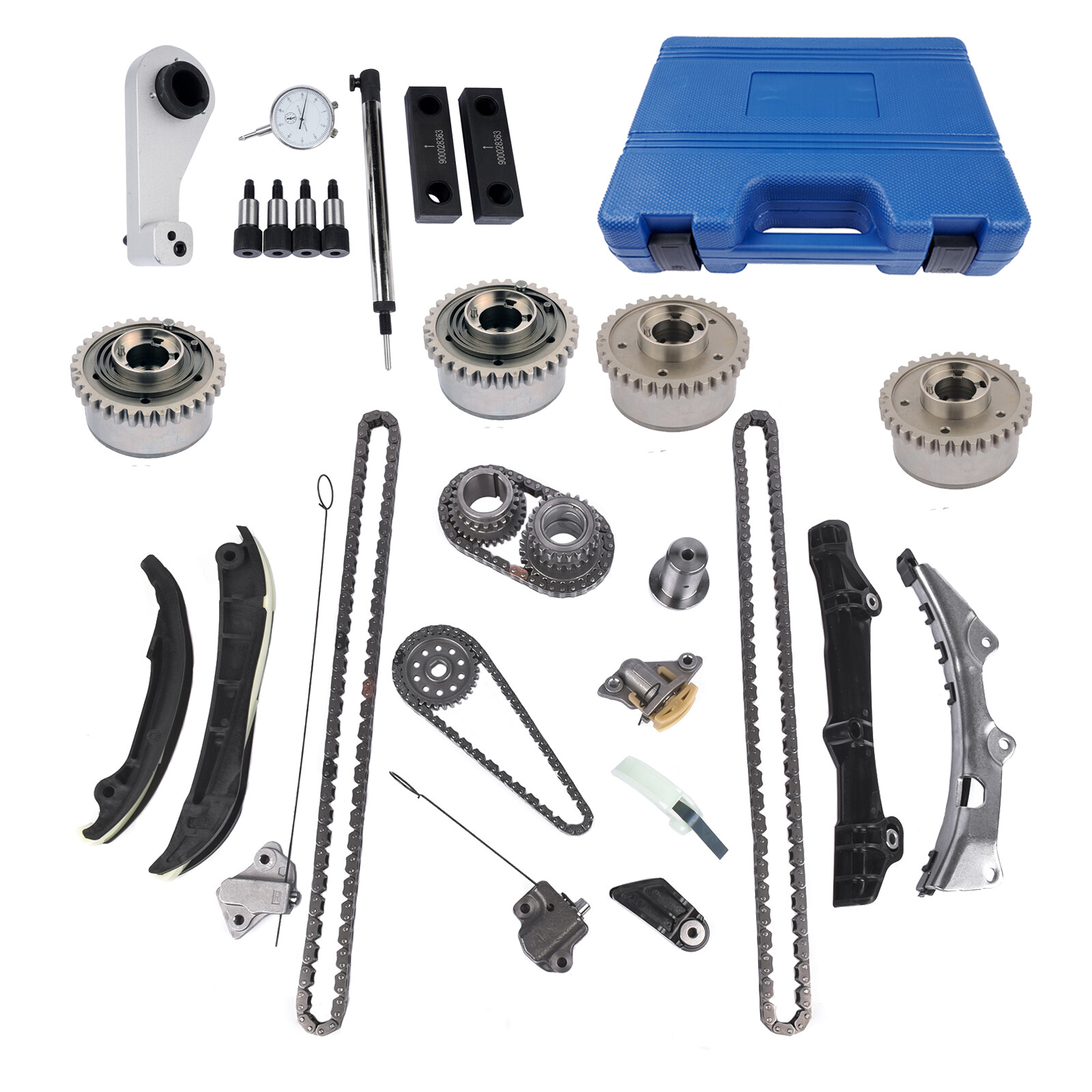Timing Chain Kit Camshaft Phaser Fit Maserati Quattroporte Ghibli Levante S 3.0L